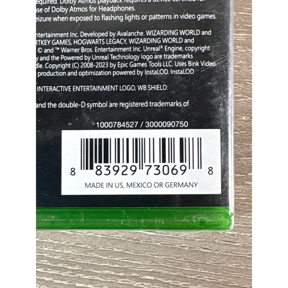 Hogwarts‎ Legacy Video Game for Xbox One New Sealed